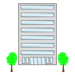 ビルのフリーイラスト