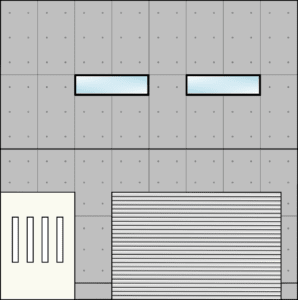 鉄筋コンクリート造住宅の外観フリーイラスト