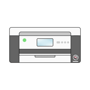 コンパクトプリンターのフリーイラスト