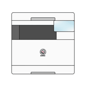 レーザー複合機のフリーイラスト