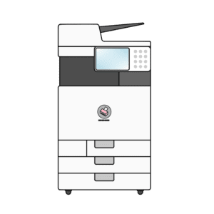 オフィス向け大型複合機のフリーイラスト