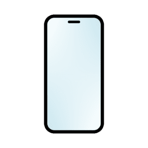 黒いフレームのスマホイラスト - 無地のホーム画面デザイン