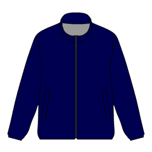 ネイビーブルゾンのフリーイラスト