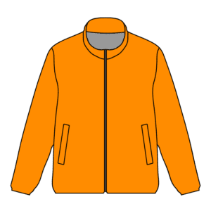 オレンジブルゾンのフリーイラスト