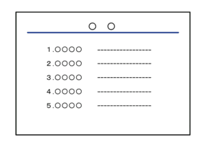 リスト形式の企画内容が記載されたページのフリーイラスト