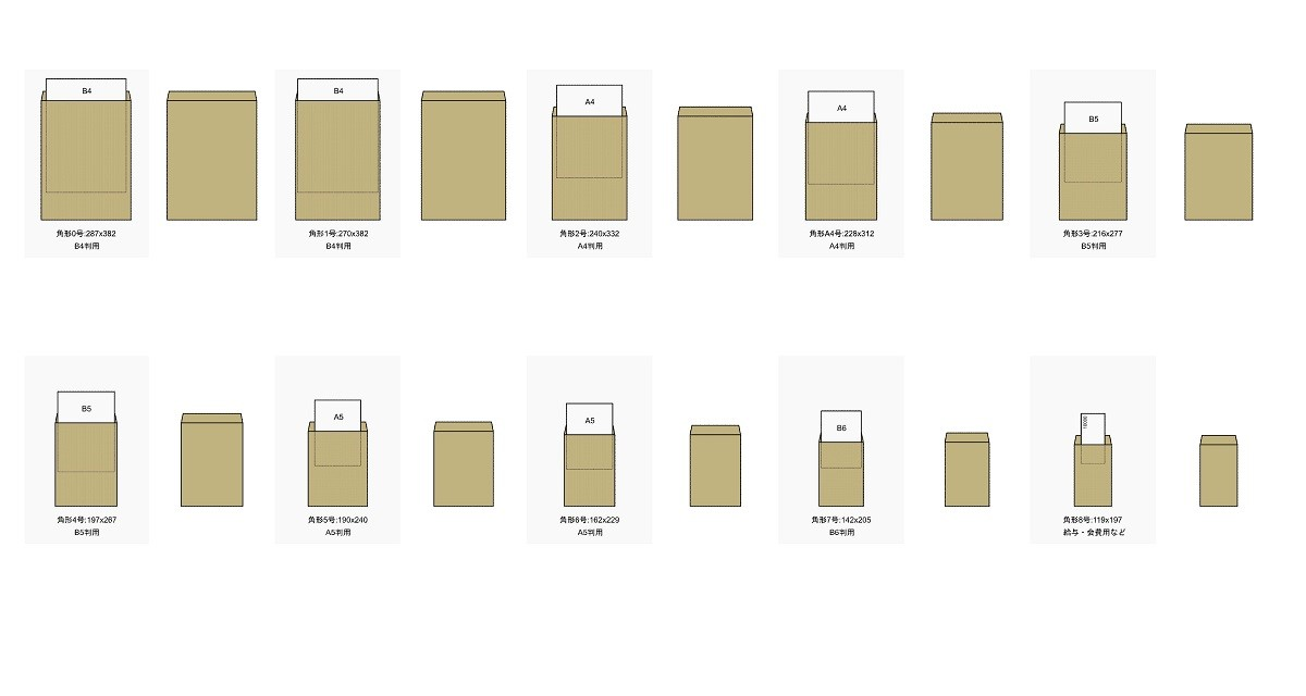 角形封筒フリーイラスト