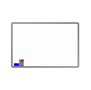 ホワイトボードのフリーイラスト