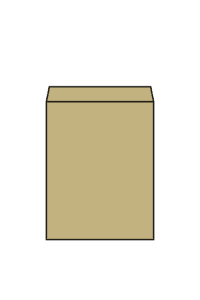 角形3号封筒のフリーイラスト