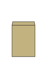 角形4号封筒のフリーイラスト