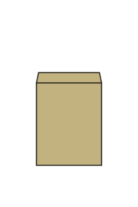 角形5号封筒のフリーイラスト