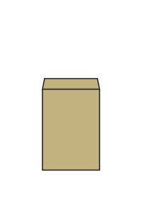 角形6号封筒のフリーイラスト