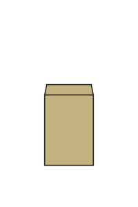 角形7号封筒のフリーイラスト