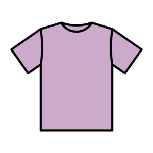 パープルTシャツのフリーイラスト