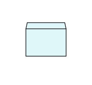 洋形1号封筒のフリーイラスト