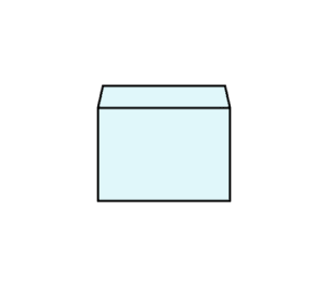 洋形2号封筒のフリーイラスト