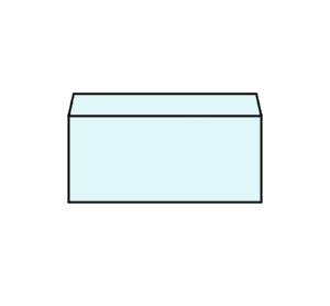 洋形4号封筒のフリーイラスト