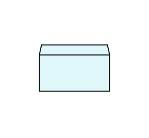 洋形6号封筒のフリーイラスト