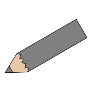 灰色鉛筆のイラスト