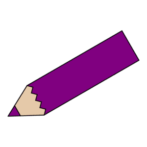 紫鉛筆のイラスト