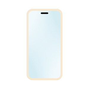 ゴールドのフレームのスマホイラスト