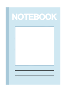 ブルーのノートイラスト